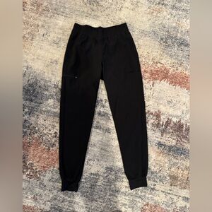 Med Couture Black Tall Scrub Jogger Pants w/ Side Pockets